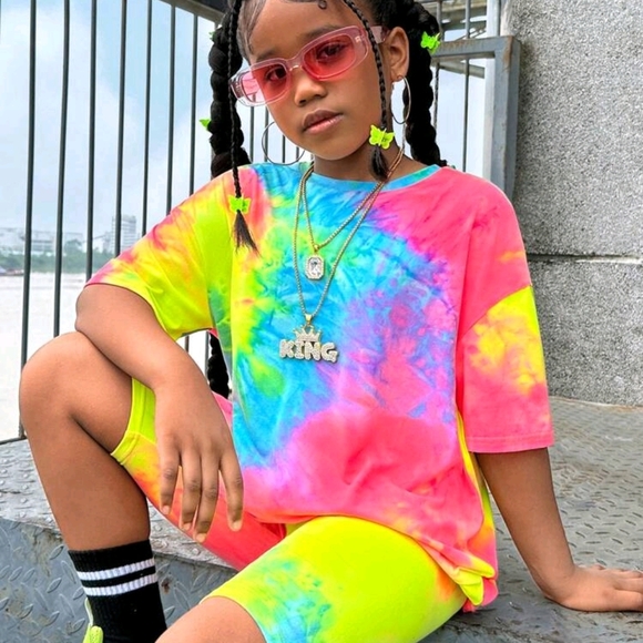 Vibrant Tie-Dye Kids Shirt - Picture 1 of 2